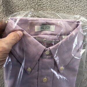 NEW BF Gooney Mens Dress Shirt Size 14.5 Neck Classic Pink Button Down Workwear